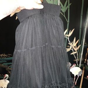 Lame Bryant Black tulle skirt